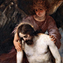 Dos versiones de Cristo muerto sostenido por un ángel -Alonso Cano